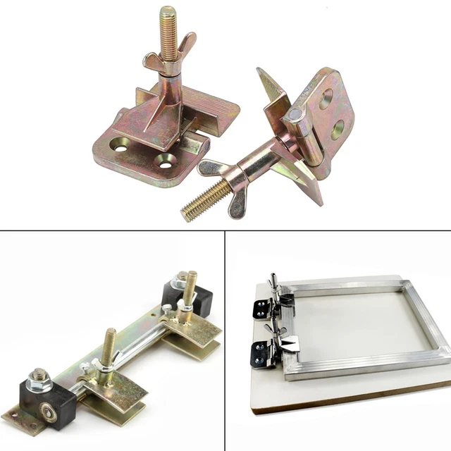 2 Stück Siebdruck Metall Schmetterling Scharnier Klammer DIY Hobby Werkzeug