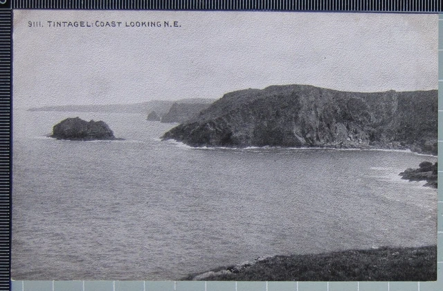 Old Postcard Tintagel Coast Looking North East