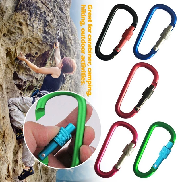 d'escalade Mousqueton en alliage Boucle Porte-clés Camping Crochet de randonnée