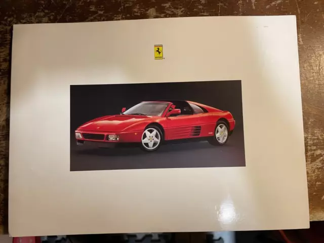 1990-1991 Ferrari Brochure Folder Testarosa 348 TB TS Mondial Nice Original