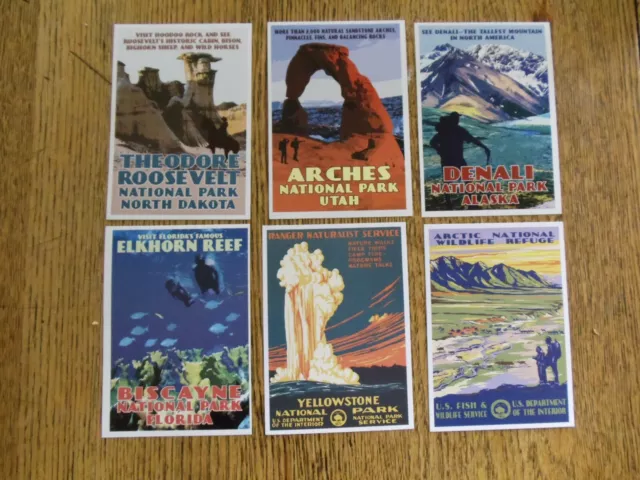Postcards Sierra Club National Parks Lot Of 6 New