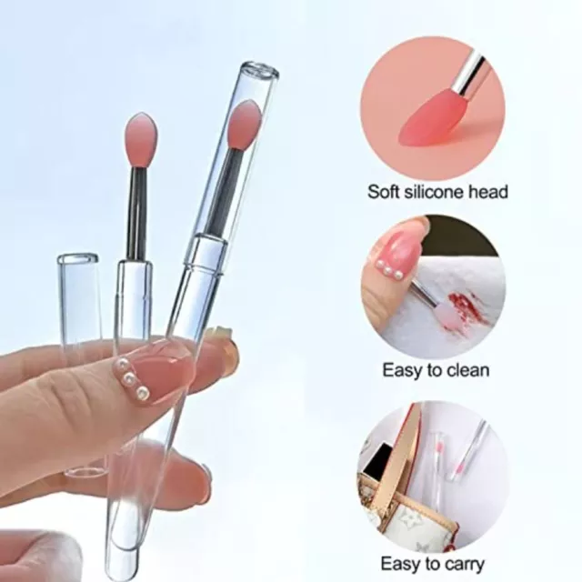 Beauty Makeup Tool Portable Lipstick Lip Brushes Applicator Flexible