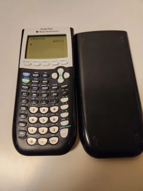 Texas Instruments TI-84 Plus Calculator - with Cover GREAT CONDITION