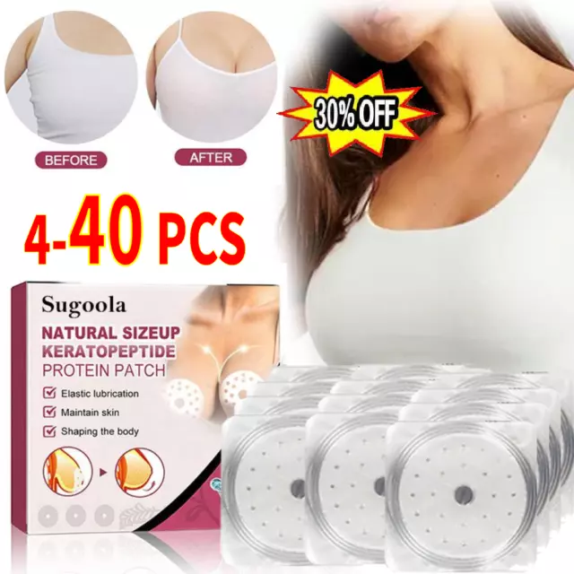 4-40PCS Natural SizeUp Keratopeptide Protein Patch -50% OFF