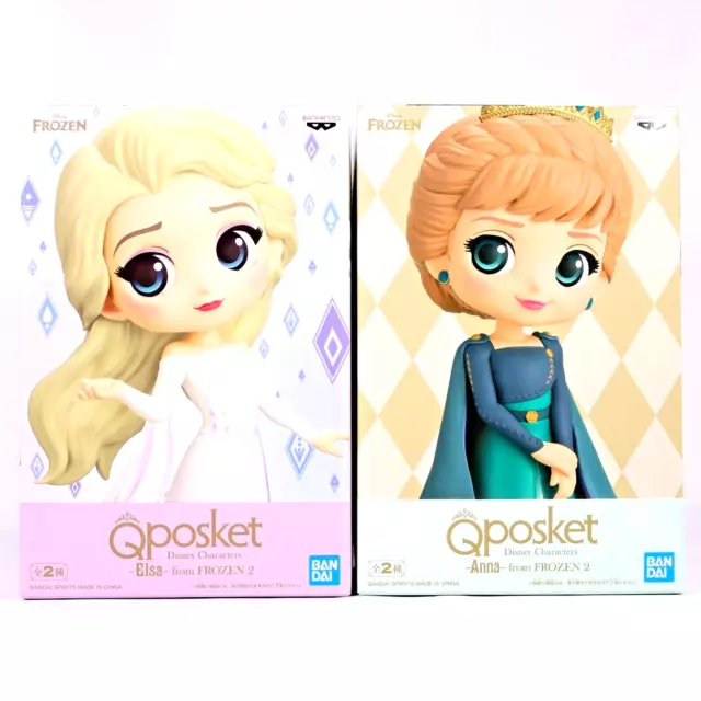 Q Posket Disney Characters from FROZEN 2 Anna & Elsa B Type Set Figure Banpresto 2