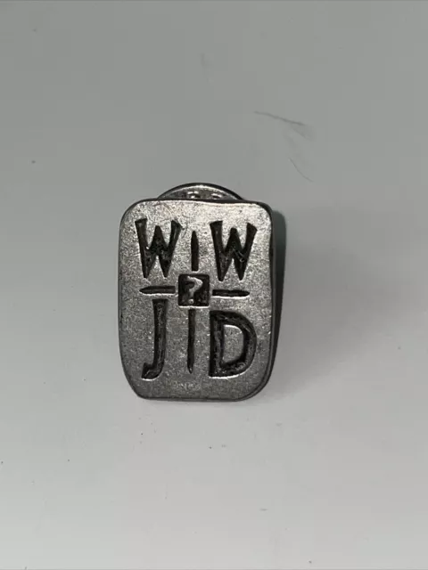 Wwjd What Would Jesus Do Pewter Lapel Pin