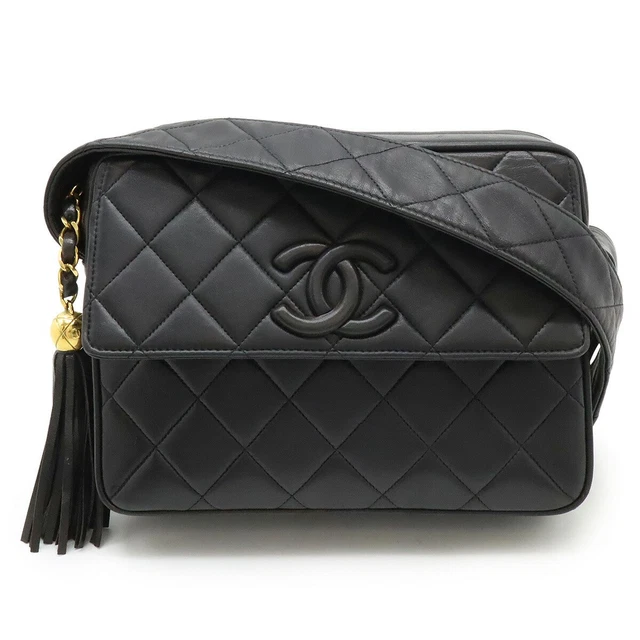 CHANEL MATELASSE COCO Mark Shoulder Bag Crossbody Tassel