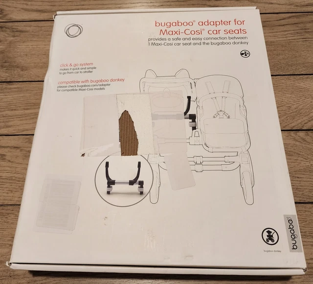 Bugaboo Adapter for Single Maxi Cosi Car Seat Bugaboo Donkey NIB Bugaboo Adapter for Single Maxi Cosi Car Seat Bugaboo Donkey NIB