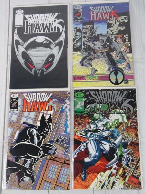 Shadowhawk #1-4 1992 Image Comics Lot of 4 Comics