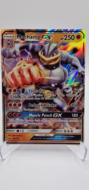Pokemon Karte | Machamp GX | Burning Shadows 64/147 | Englisch | NM