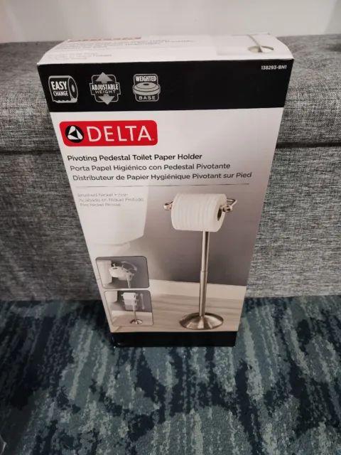 Delta Greenwich Telescoping Pivoting Free-Standing Toilet Paper Holder