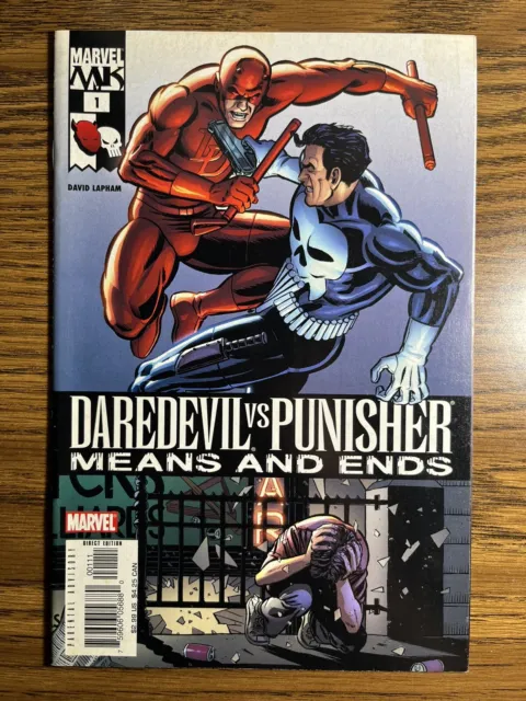 Daredevil Vs Punisher Means And Ends 1 David Lapham Cover Marvel Comics 2005