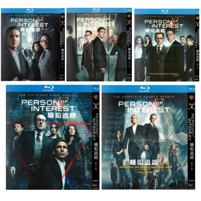 BD Person of Interest Season 1-5 Blu-ray 14-Disc Complete TV Series New Box Set