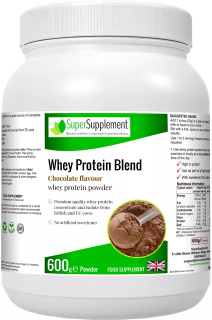 Vegan Whey Protein Powder - Chocolate Flavor - Natural - GMO-Free - Made in UK