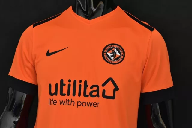 Maillot Nike 2018-2019 Dundee United FC Domicile orange TAILLE M adulte homme