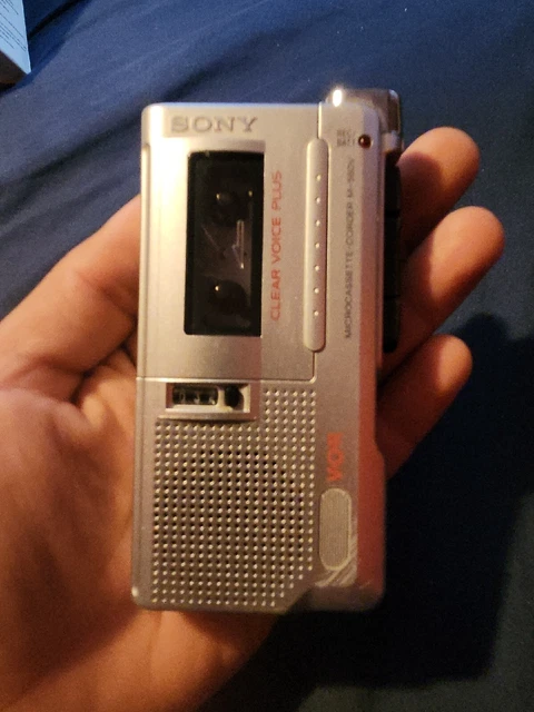 Sony M-560V Clear Voice Plus VOR Microcassette Corder Recorder *Tested*