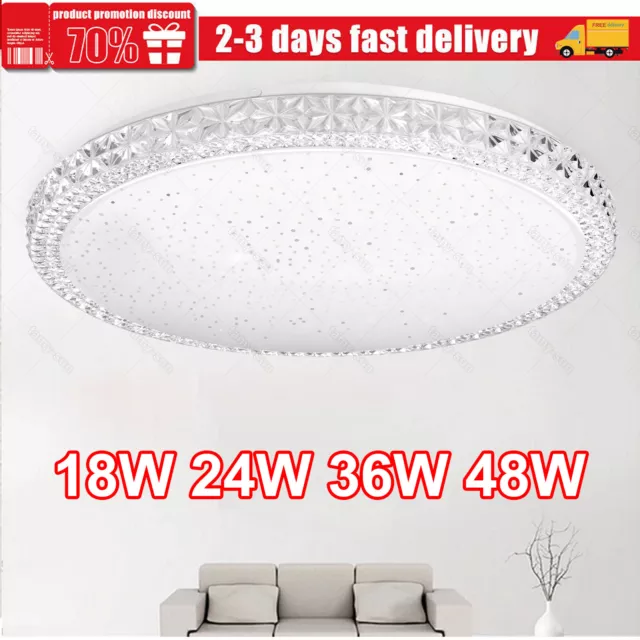 Round Led Ceiling Light Panel Down Lights Bathroom Kitchen Living Room Wall Lamp