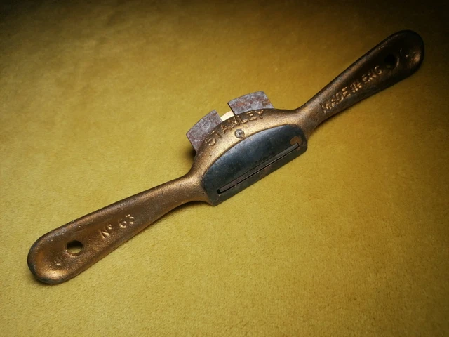 Vintage No.63 Stanley Spokeshave Plane Sweetheart Blade Curved  Made in USA