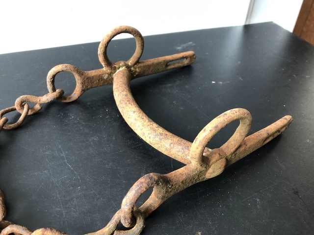 Ancien Mors De Conduite Cheval - Snaffle, Harnais Bride, Français, Référence 11142