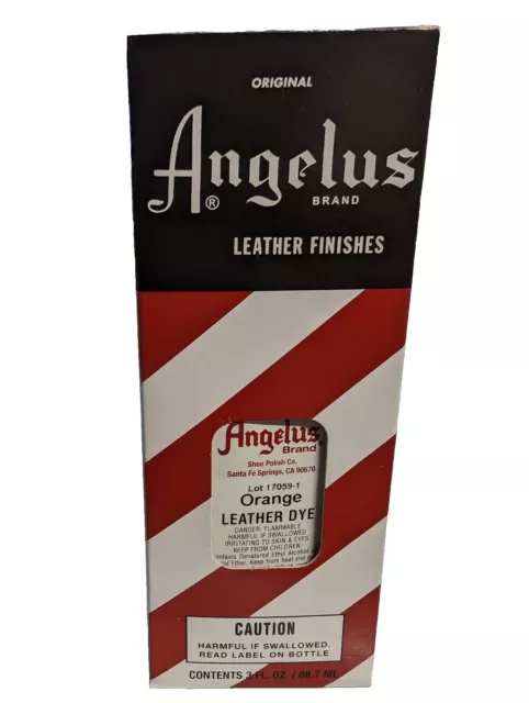 Angelus Leather Dye 3 Oz. With Applicator for Shoes Boots Bags NEW