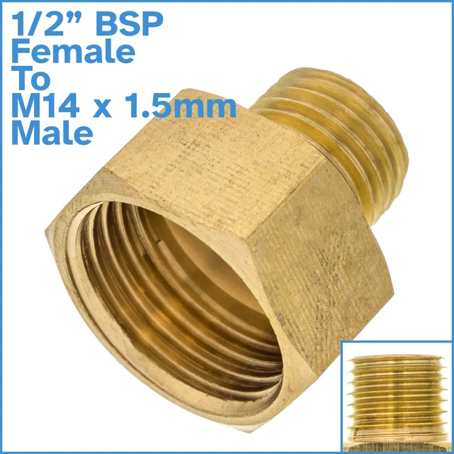 Fafeicy Raccord De Tuyau M14 à M16, Adaptateur De Filetage Hydraulique M14x1 ,5 à Connecteur En Acier Allié M16x1,5, Pour Petites Pelles Comme FF Industries