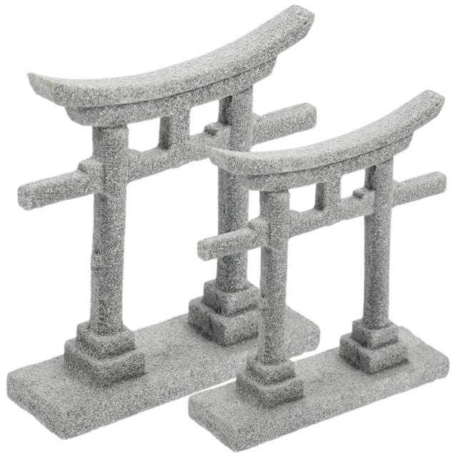 Japanisches Torii-Tor Aquarium Deko - Miniatur Shinto-Schrein Aus Harz Für Zen-Garten