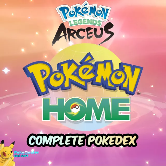 ✨Pokemon Legends Arceus COMPLETE Shiny Pokédex | Pokemon Home |ALPHA + NON-ALPHA