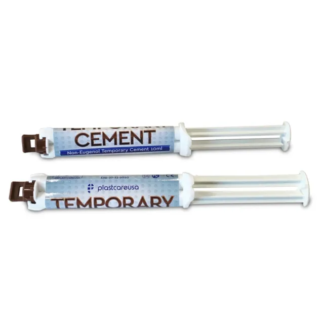 Dental Temporary Cement (Eugenol-free) Crown Bridge Material (Pack of 2)