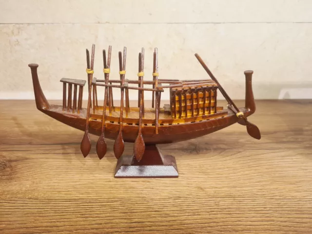 Stunning Reproduction of King Khufu's Solar Boat  -Medium Size