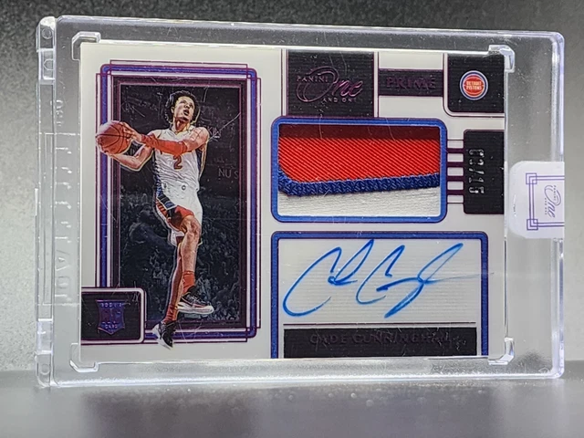 CADE CUNNINGHAM 2021-22 One & One FOTL RPA rose #'d/15 patch recrue ...