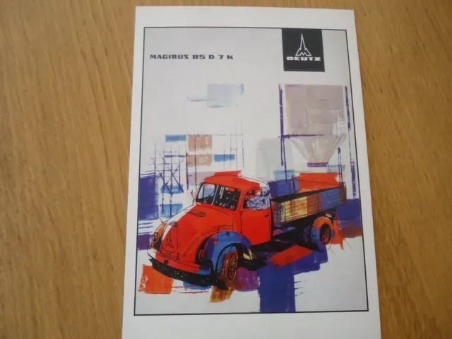 A Encadrer Carte Postale 15X10 P.a.r.c Archiv Magirus 85 D 7 K Deutz Camion
