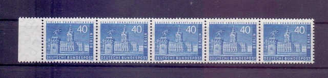 Berlin 1956 - 40Pf Stadtbilder - MiNr. 149 im 5er Streifen postfrisch (505)