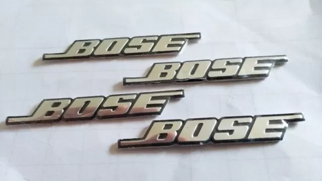 4 Logo BOSE Sticker haut-parleur AUTOCOLLANT BMW Mini Mercedes Audi Luxe