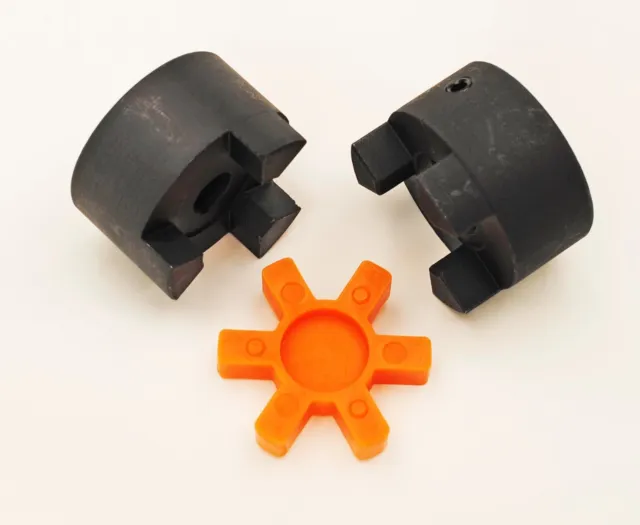 Premium 1/2 to 1 L095 Flexible 3-Piece L-Jaw Urethane Coupling Coupler Set