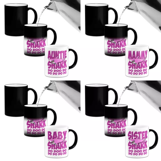 Shark Do Doo Do Doo (Pink)...Novelty Heat Colour Changing Mug