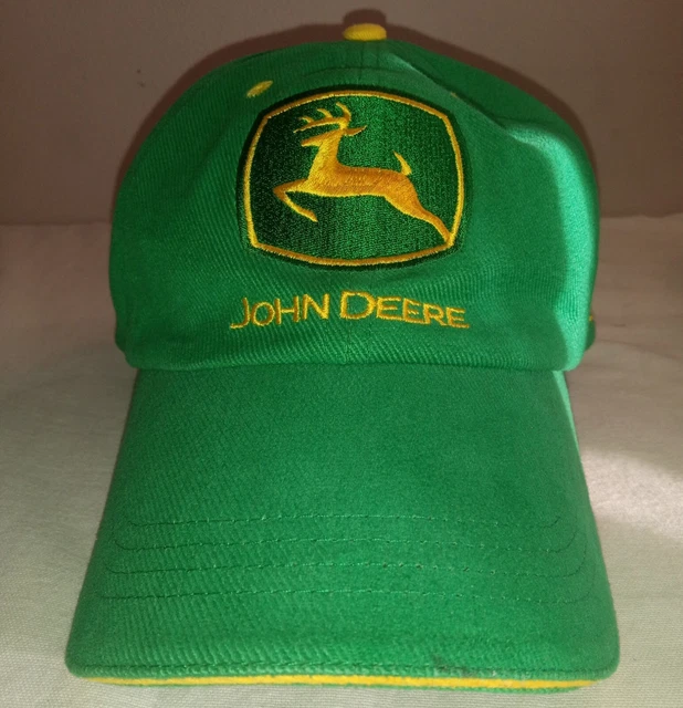 John Deere Work & Play Baseball Cap Never Worn Adjustable, Farmers, Collectable