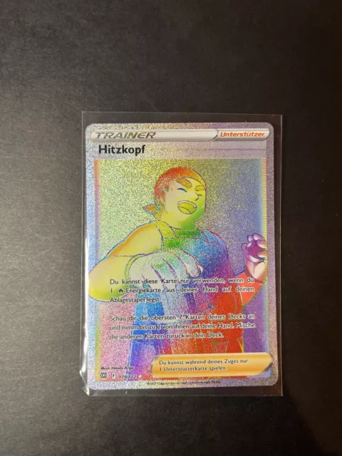 Pokémon Karte Hitzkopf 179/172 deutsch Rainbow Rate NM Strahlende Sterne