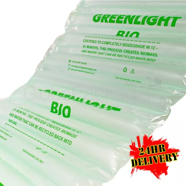 30 Cubic Ft Of Biodegradable Air Pillows Void Loose Fill 400x50mm -3000 Cushions