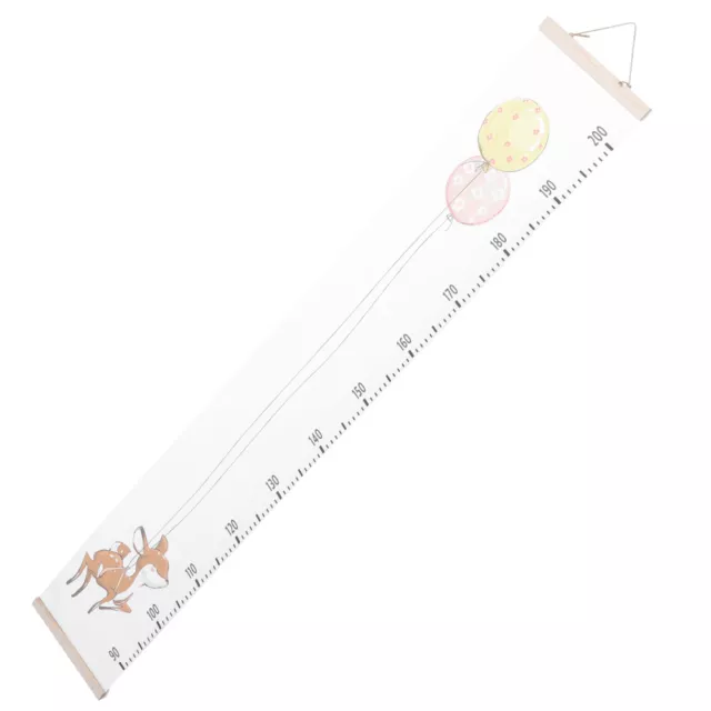Tela vela righello altitudine palloncino animale nordico per bambini grafico altezza mappa da parete