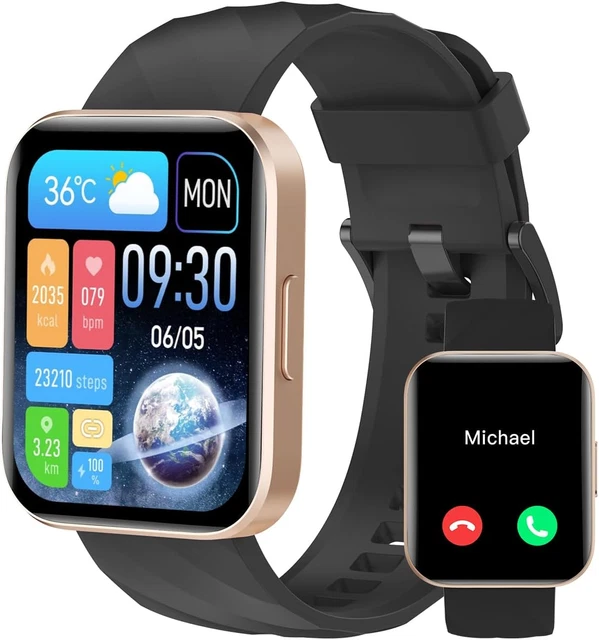 Smartwatch CIVO Per Donna Con Chiamate Bluetooth E Fitness – Orologio Rosa Oro Con 2 Cinturini, 110+ Modalità Sport E Notifiche App - 2