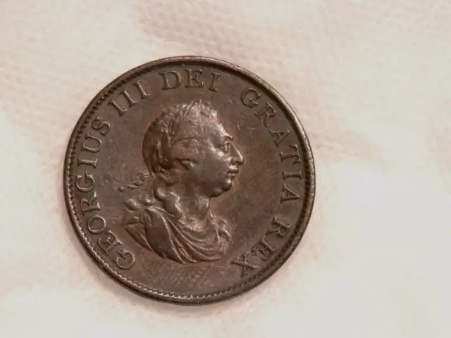 1799 British Coin Georgius Iii Half-Penny