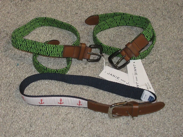 Janie + Jack Toddler Boys Belt 2T 3T ~~Lot of 3~~