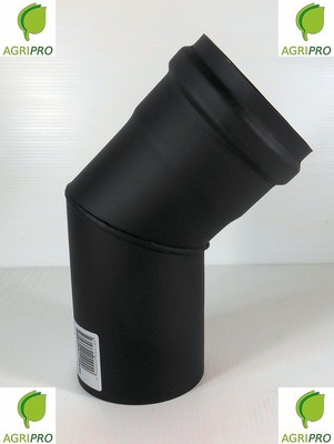 CANNA CURVA 90° tubo scarico fumi per stufa a pellet diametro 80 canna fumaria acciaio 