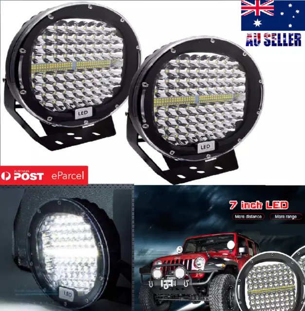 7inch LED Driving Work Fog Lights Spotlights Spot Beam Headlamp Offroad Bar 300W