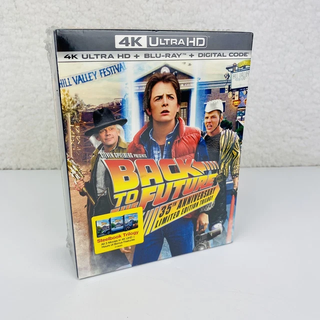 BACK TO THE Future 35th Anniversary Steelbook Trilogy (4K UHD & Bluray