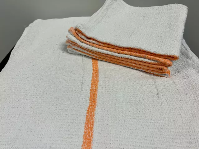 300 Pieces New Gold Striped Bar Mops Mar Towels Resturant Cleaning Towels