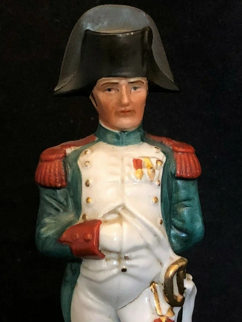 Napoléon Bonaparte Statuette Porcelaine Polychrome Peinte XX ème