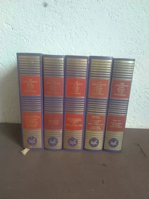 5 volumes Les chefs d'oeuvres de la science fiction et du fantastique -1975