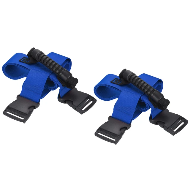 Carrying Strap with Handle, 2 Pack Cross Style Adjustable Nylon Belt, Blue