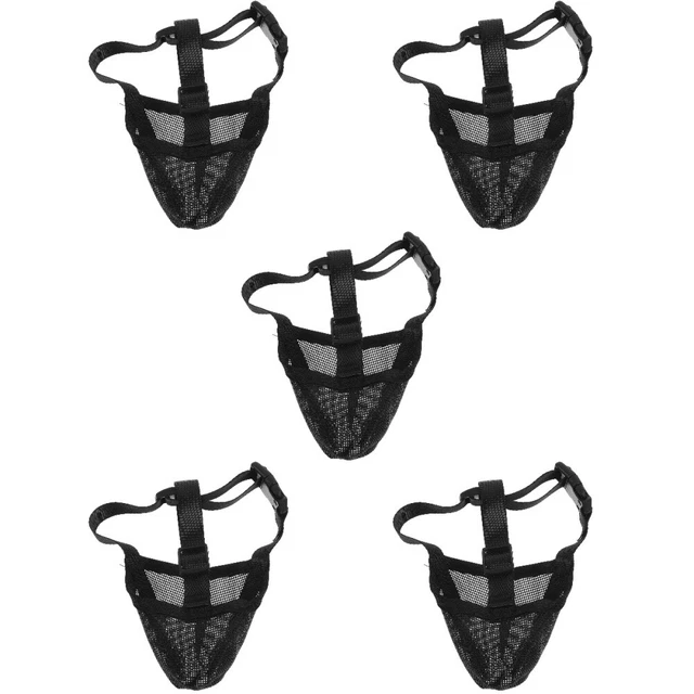 5 pz bocca cane elastica design a rete esterna antimorso cane